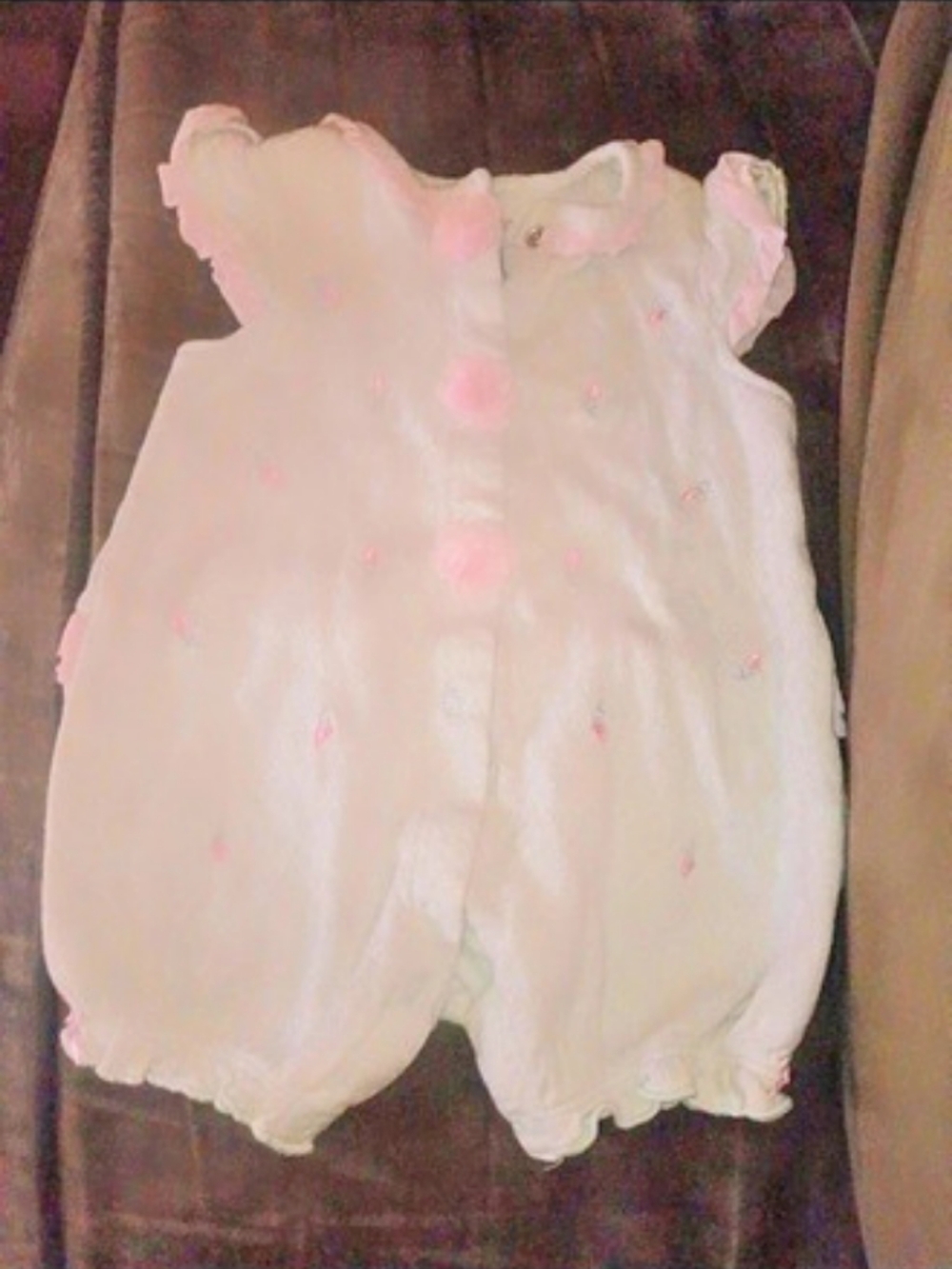 Pink Floral Baby Romper
